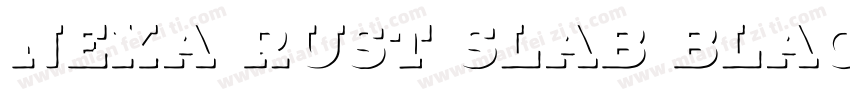 Nexa Rust Slab Black字体转换